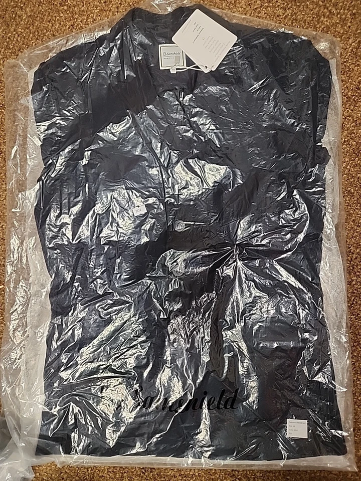 Chaqueta texturizada Samsheild Miami mate azul marino talla 48 para hombre (B) Foto 2 de 4