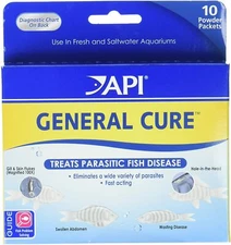 API General Cure Freshwater and Saltwater Fish Powder Medication 10-Count