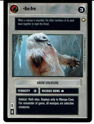 STAR WARS CCG SONDEREDITION DUNKLE SEITE SELTEN EINARM ex