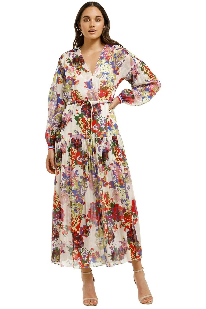 Linen Long Sleeve Floral Dresses Midi for sale | eBay