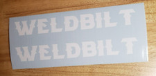 WeldBilt Boats weld bilt - Car/SUV/Truck Vinyl Stickers Decals 11" 2 FAST USA