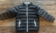 Hanna Andersson Size 100  4 Down Puffer Jacket Black Full Zip Lightweight