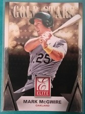 2015 PANINI ELITE GOLD STARS MARK MCGWIRE #22 ATHLETICS CARDINALS A'S STL OAK