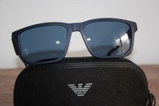 Neuf : Lunettes de Soleil EMPORIO ARMANI Rectangle Bleu EA4219 5763/80