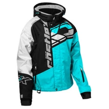 Castle X Code G4 Women's Snowmobile Jacket - Turquoise/Black/White