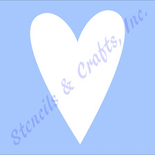 4" HEART MINI STENCIL PRIMITIVE VALENTINE CRAFT SCRAPBOOK TEMPLATE ART PAINT NEW