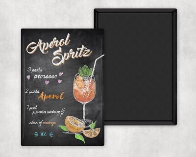 Aperol Spritz 1 Cocktail-Magnet Personnalisé 54x78mm Photo Frigo