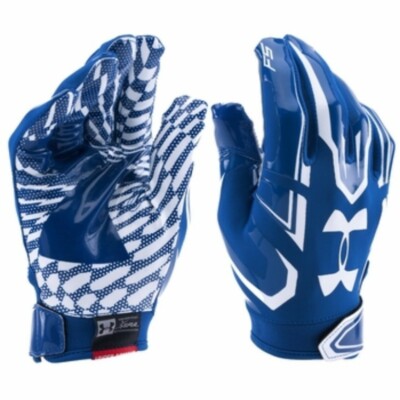 Under Armour UA F5 Football Gloves Mens 1271183-400 ROYAL per pair NEW 