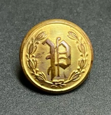 Stunning Script P Police Button with Superior Quality Made In England Backmark