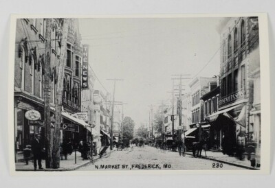 FREDERICK MD N Market St  Early View No.230 Repro Postcard Q15