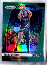 Teaira McCowan 2024 Panini Prizm WNBA Green Prizm Card-#105 Dallas Wings
