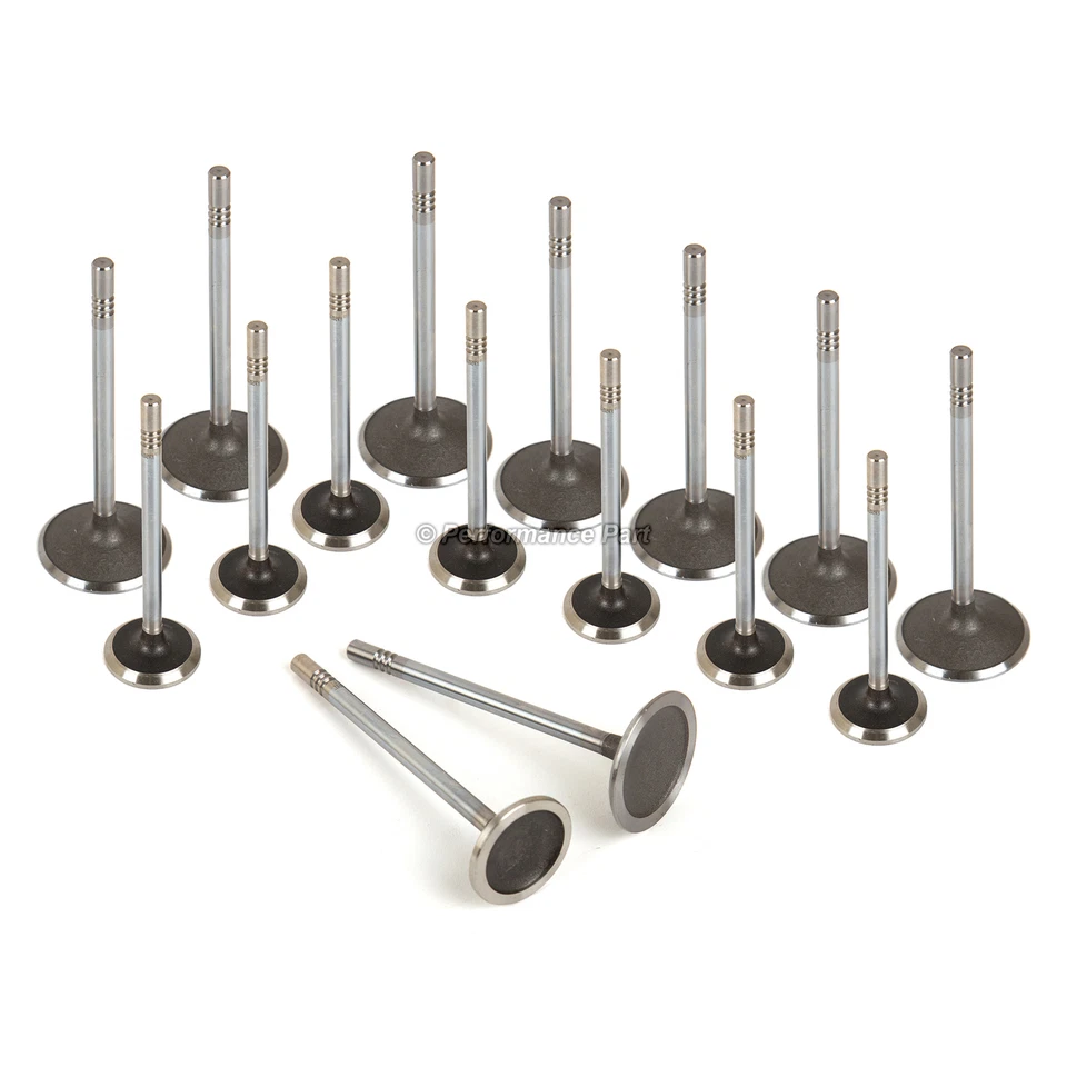 Válvulas de escape de admisión aptas para Ford Lincoln Mercury 00-14 4,6 L 5,4 L 16 V Foto 2 de 4