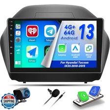 CAMECHO 8 Core 4+64G Android 13 Car Stereo for Hyundai Tucson IX35 2010-2015,