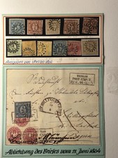 Incrociatore Baviera numeri 11. Lotto timbrati timbri ruota mulino vecchia Germania