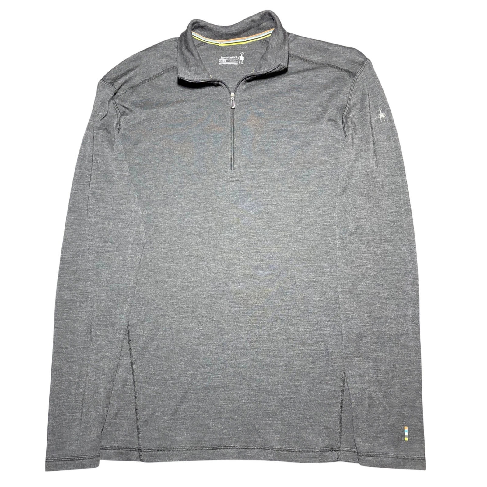 Smartwool Merino Wool 1/4 Zip Men's Extra Large Pullover Base Layer Long Sleeve