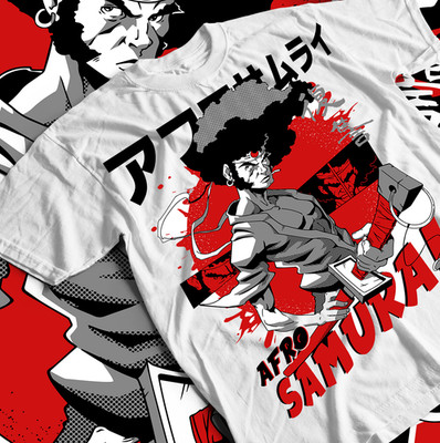 Afro Samurai Unisex T-Shirt Samurai Japanese Ninja Anime Manga T-Shirt