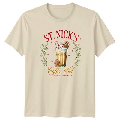 St Nicks Coffee Club Christmas Holidays Herren Damen Grafik T-Shirt