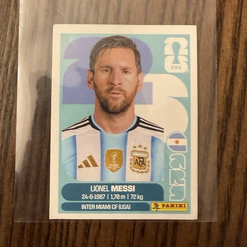 Panini Official FIFA World Cup 2026 Argentina Lionel Messi Soccer Sticker ARG 17