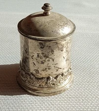 Antique St Victorian/Eduardian Cookie/Tobacco Jar. Biscuit Box/Tobacco Jar.