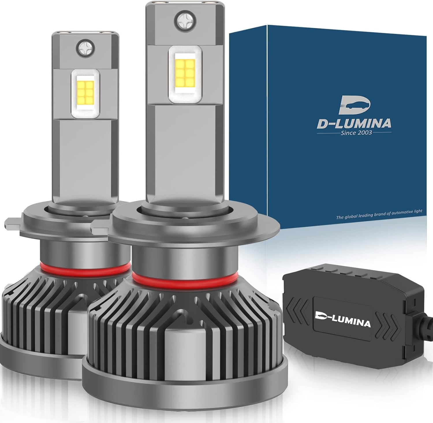 D-Lumina H7 LED Headlight Bulb Canbus Error Free 120W 22000LM Auto Car Lamp Ligh