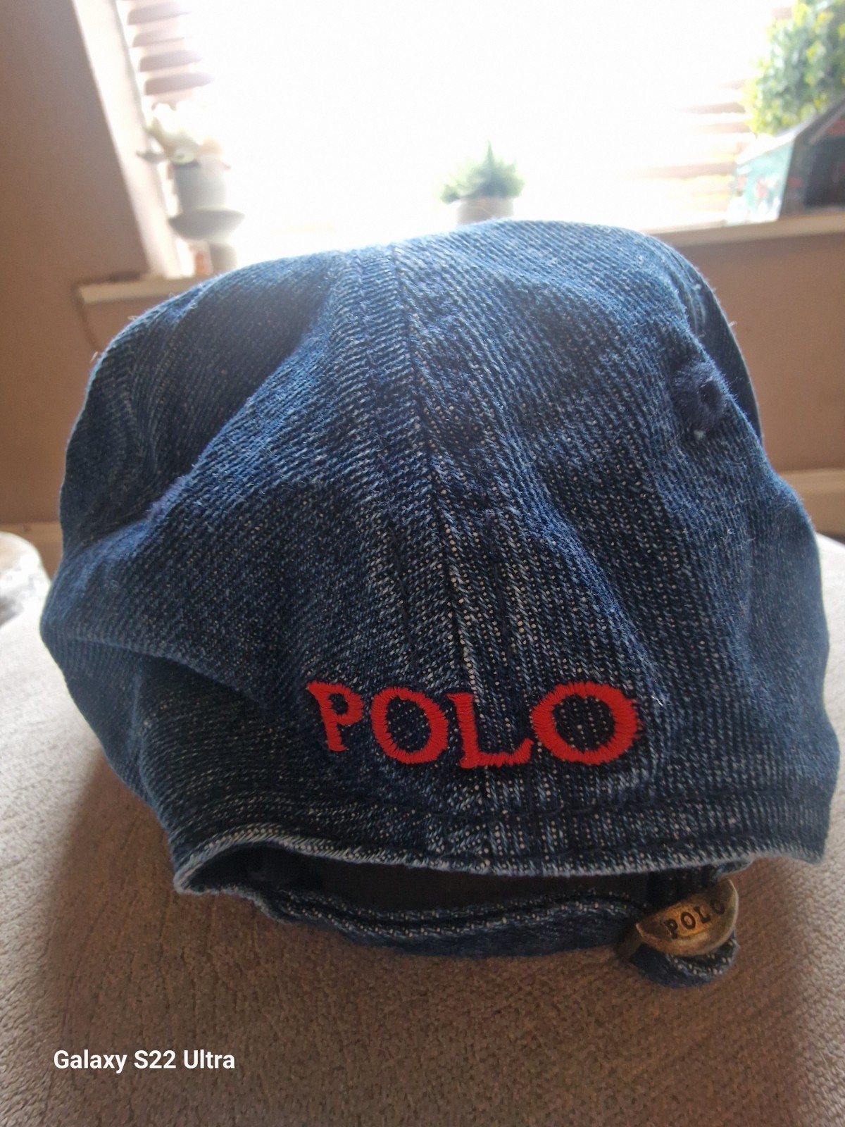 Cappellino baseball Ralph Lauren denim blu berretto classico piccolo rosso pony unisex