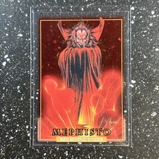 2024 SkyBox Marvel Masterpieces 92 Platinum Mephisto #54 Clear Cut