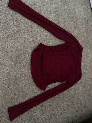 XS long sleeve red top