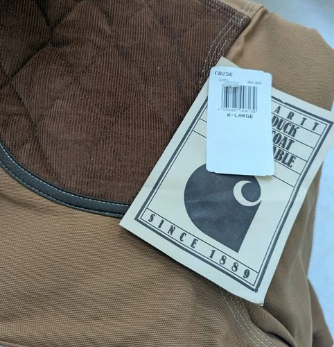 Vintage Carhartt Coat, CB256,  XL, NWT, Union Made In USA, Rare image 9