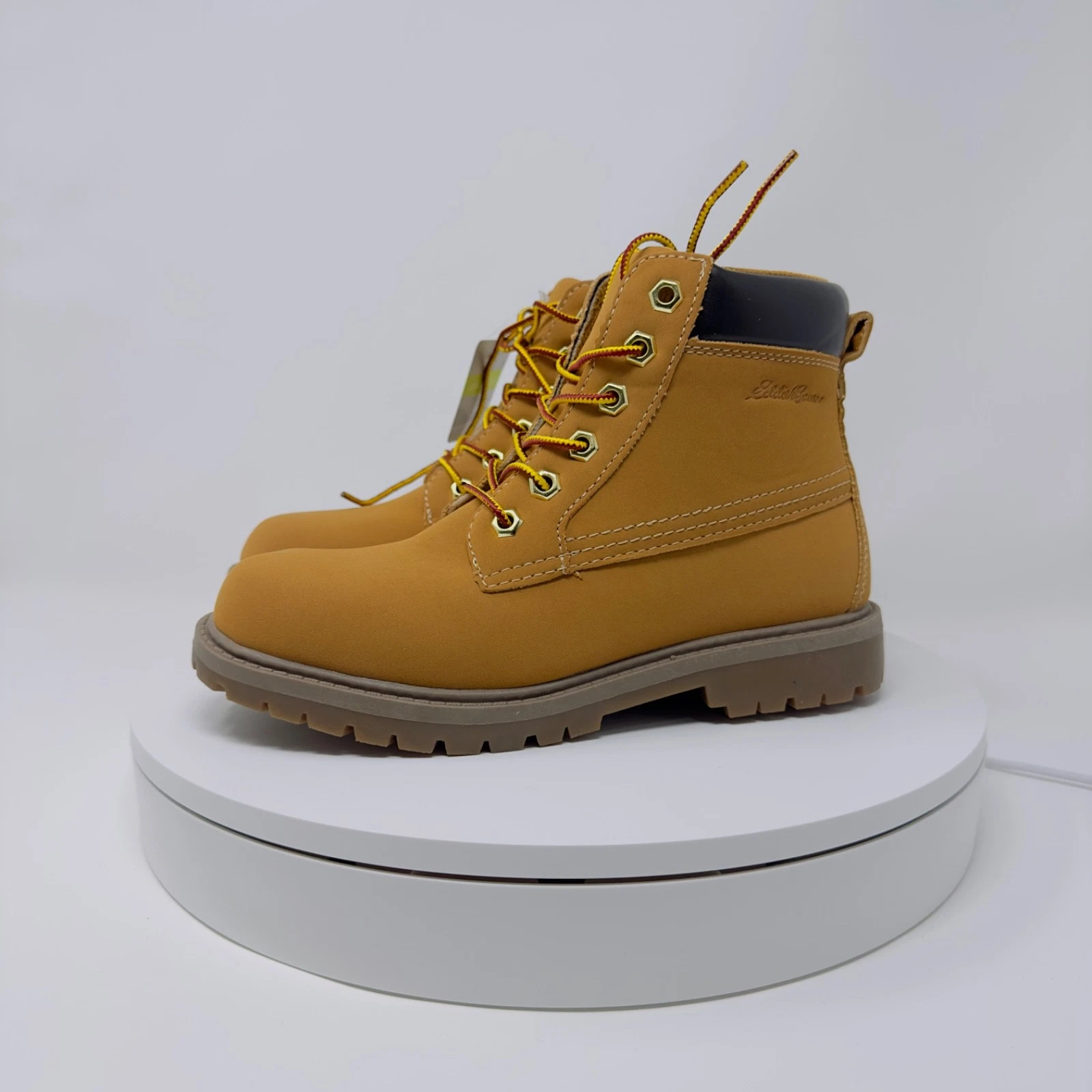 Eddie Bauer Karpie Unisex Youth Wheat Tan Hiking Boots Size 4M Ready to Ship