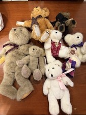 Vintage Lot Of 7 Boyd  s Boyds Bears Small,Medium  Large Some With Tags