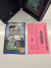 PGA Tour Golf II Sega Genesis EA Sports Complete CIB Tested