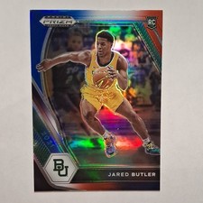 Panini 2021-22 Prizm Red White and Blue Jared Butler Rookie RC Baylor Bears #30
