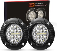 48w Led Off Road Work Lights Spot Flood Beam Superior Brightness Flush Mount