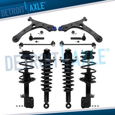 Front Rear Struts Control Arms Sway Bars Tie Rods for 2014 - 2019 Toyota Corolla