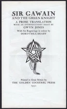 Sir Gawain & Green Knight Golden Cockerel Press Prospectus Engraved Braby 1952