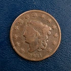 Photo of a 1831-P Large Cent from an eBay listing that sold on Jul 16, 2026