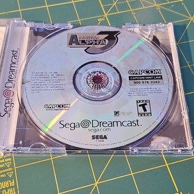 Capcom Street Fighter Alpha 3 Fighting Sega Dreamcast Game Disc. Tested & Works.