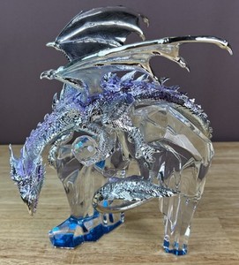 Franklin Mint Dragon Lord Of The Icy Realm Figurine Repaired