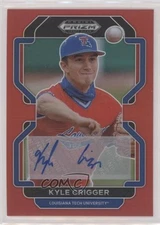 2022 Panini Prizm Draft Picks Red Prizm Auto /50 Kyle Crigger #PDP202 Auto