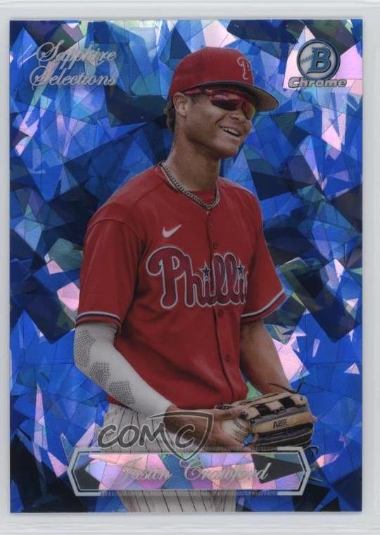 2023 Bowman Chrome Sapphire Edition Selections Justin Crawford #BSS-8 19wt