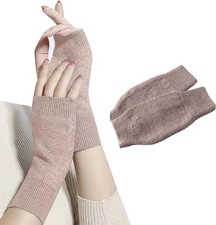 Halb Fingerlose Handschuhe,Handstulpen Weicher Strick Handschuhe Ohne Finger,Han