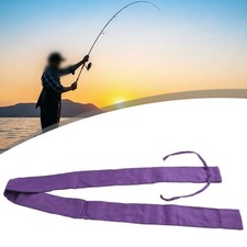 Manchon de canne à pêche violet noir rouge 130 cm de long idéal pour le stock