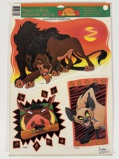 Vintage 90's Disney Movie Classics Window Cling Holiday Decorations 11" x 17"