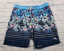 Tommy Bahama MENS SIZE L Baja Daybreak Fade Swim Trunks Shorts Ocean Deep