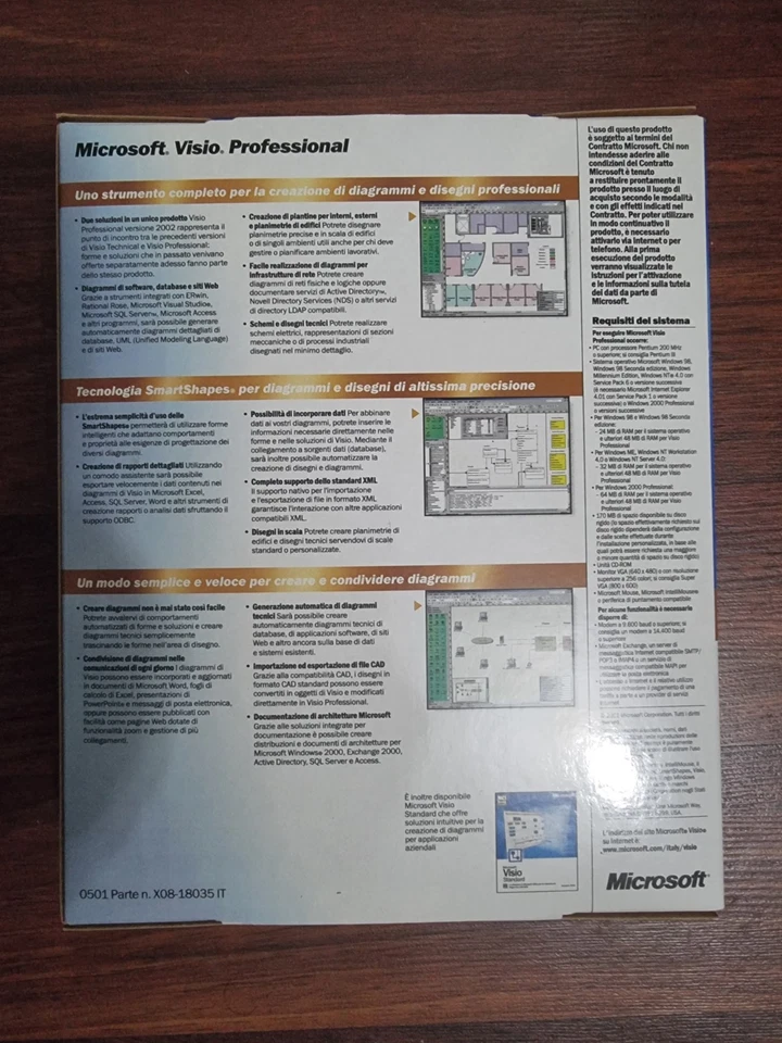 Microsoft Visio Professional 2002 ITALIANO/ITALIAN - Immagine 2 di 4
