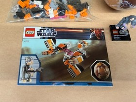 LEGO Star Wars 9675 Sebulba's Podracer & Tatooine 80 Pieces No Box Pre-Owned