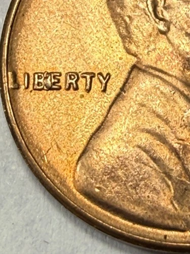 1954-S RED BU LINCOLN CENT  'BIE' MINT ERROR (ADD TO YOUR SET)  PRICED TO SELL🔥
