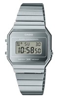 Casio Vintage Digital Edelstahl Silber Zifferblatt Quarz A700WEV-7A Unisex Uhr