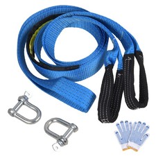 8 Ton 5M Tow Rope Heavy Duty Towing Pull Strap Road Recovery Chain Hooks Car Van
