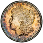 1879-S PCGS MS64 Morgan Dollar w/ Spectacular Rainbow Toning & Superb Eye Appeal